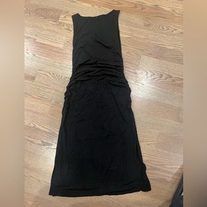 Size Large black ruched Athleta Dress